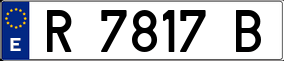 Trailer License Plate